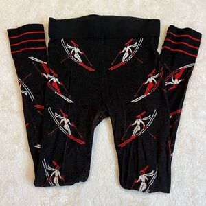Krimson Klover Black and Red Ski Leggings